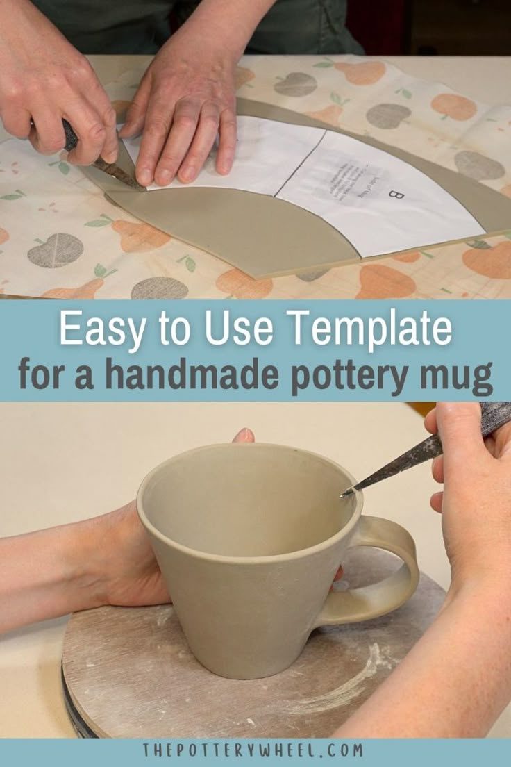 Making A Hand Made Mug With A Printable Pottery Template pertaining to Free Printable Pottery Templates