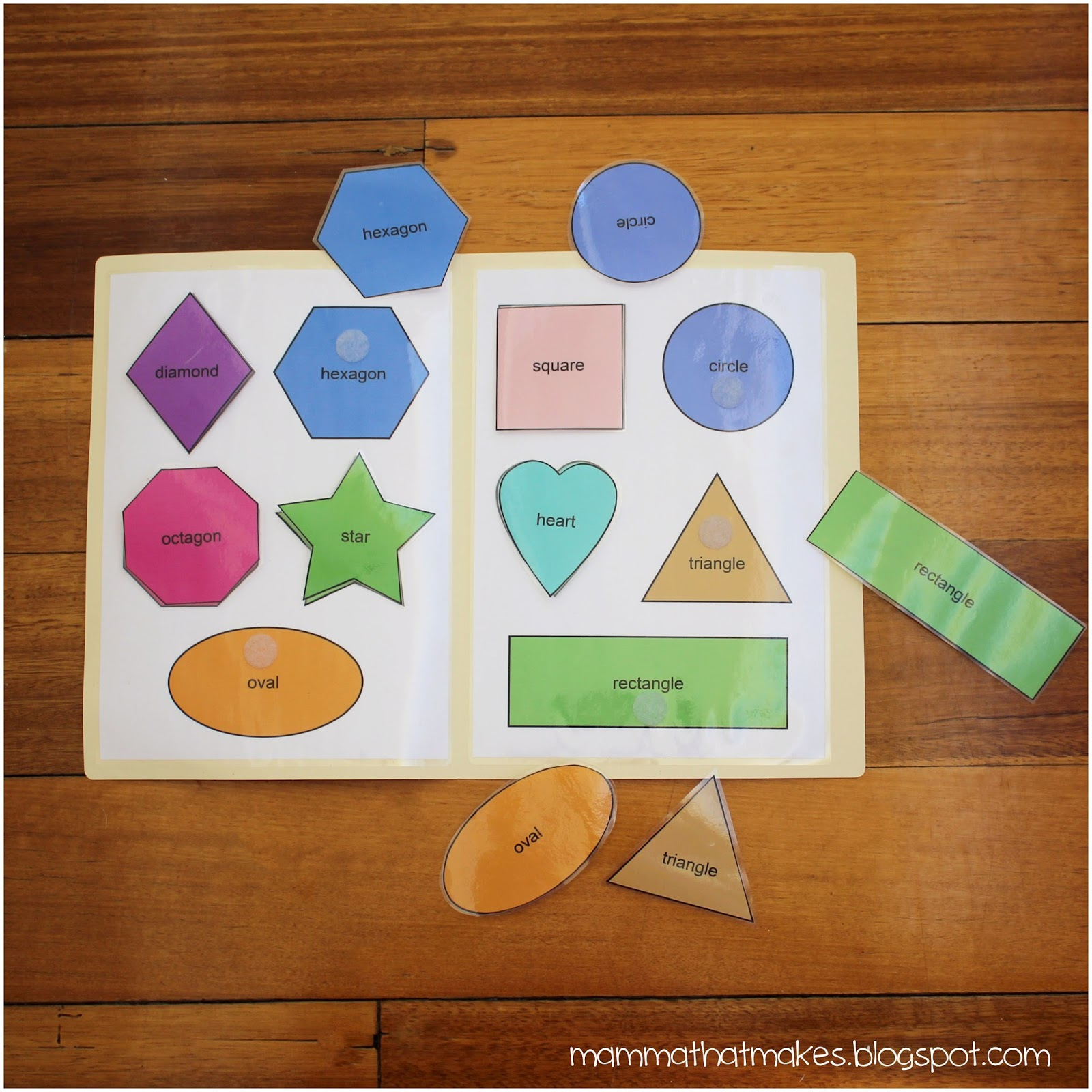 Mamma That Makes: Shape Matching File Folder Game pertaining to Free Printable File Folder Games