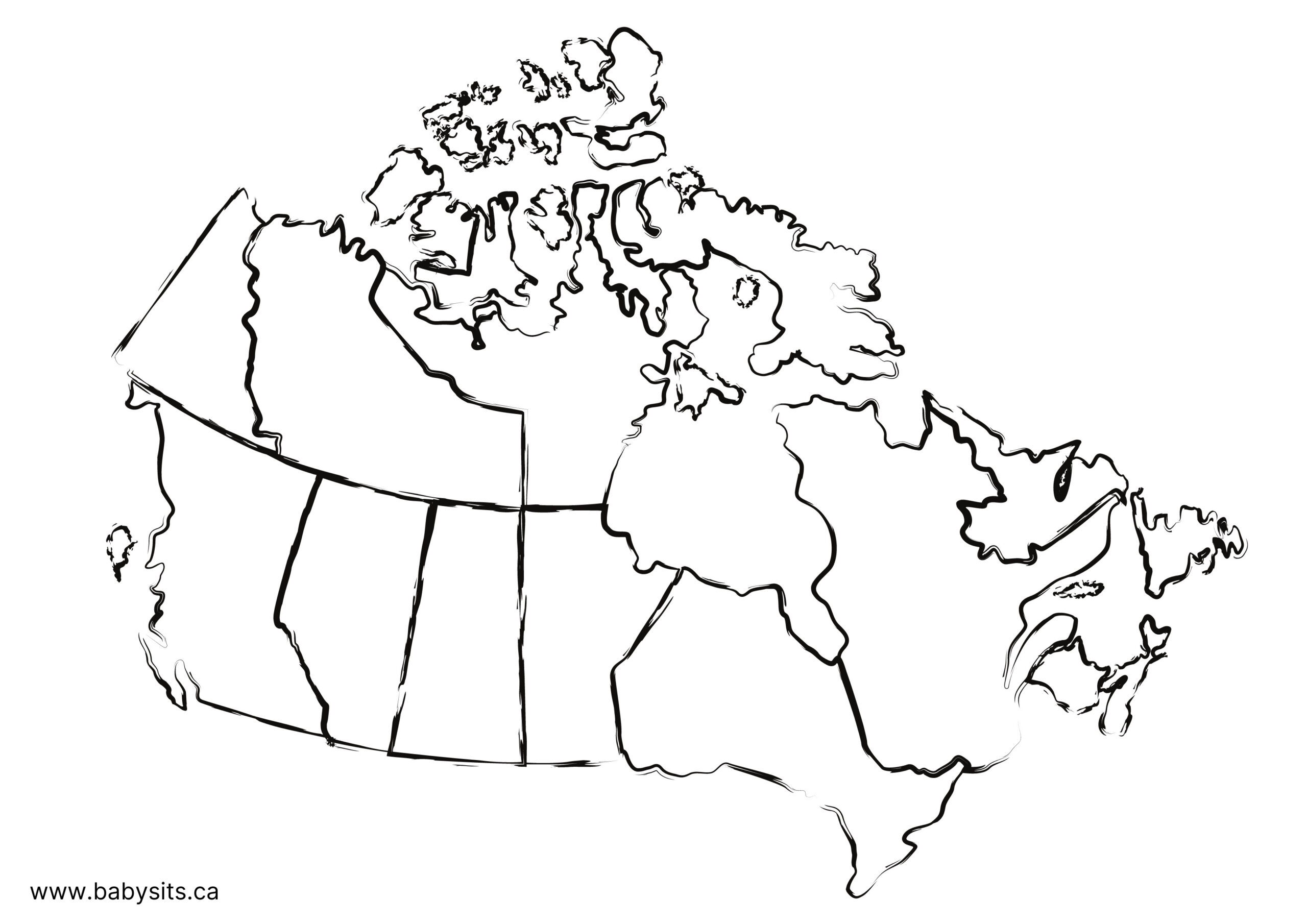 Map Of Canada For Kids (Free Printable), Facts And Activities in Free Printable Map Of Canada Provinces And Territories