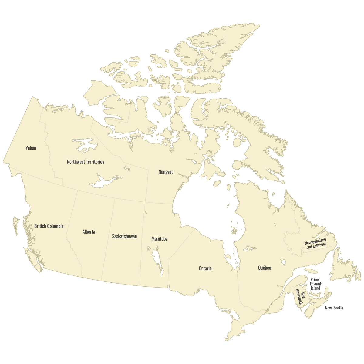 Map Of Canada Provinces — Ultimaps throughout Free Printable Blank Map Of Canada With Provinces And Capitals