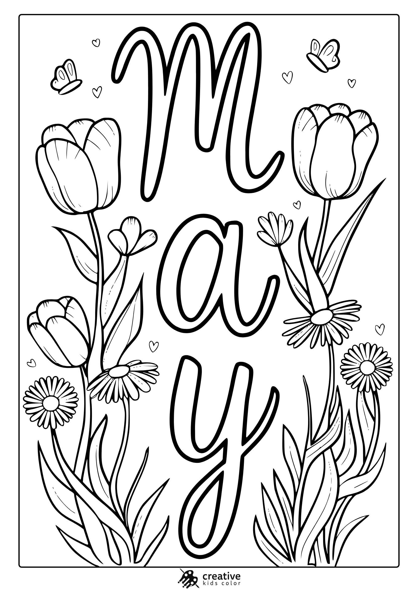 May Coloring Pages (Free &amp;amp; Fun Spring Printables) with regard to Free May Day Printables