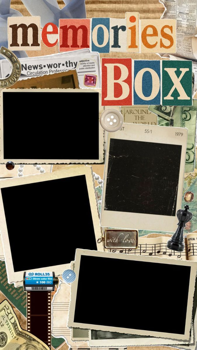 Memories Box In 2025 | Photo Collage Template, Collage Photo Frame within Free Printable Scrapbook Photo Frame Boxes
