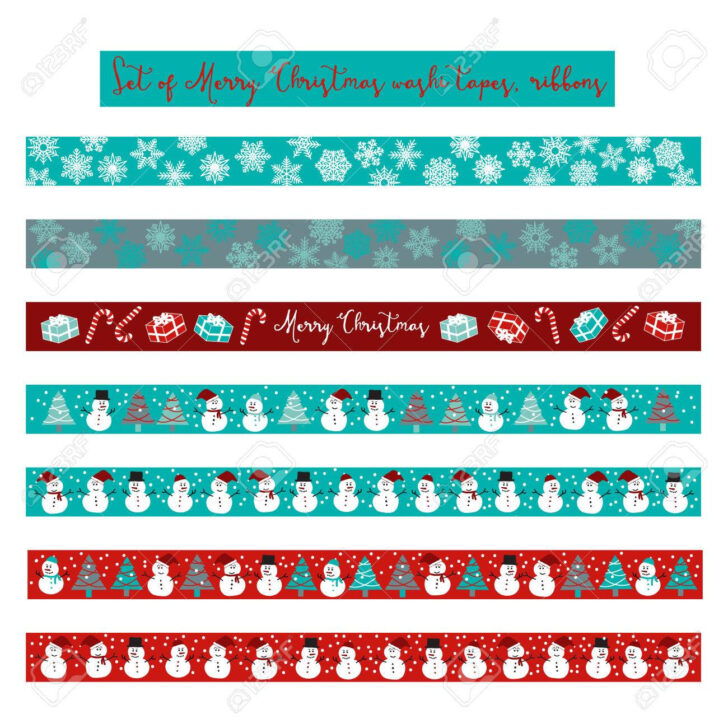 Free Printable Christmas Washi Tape