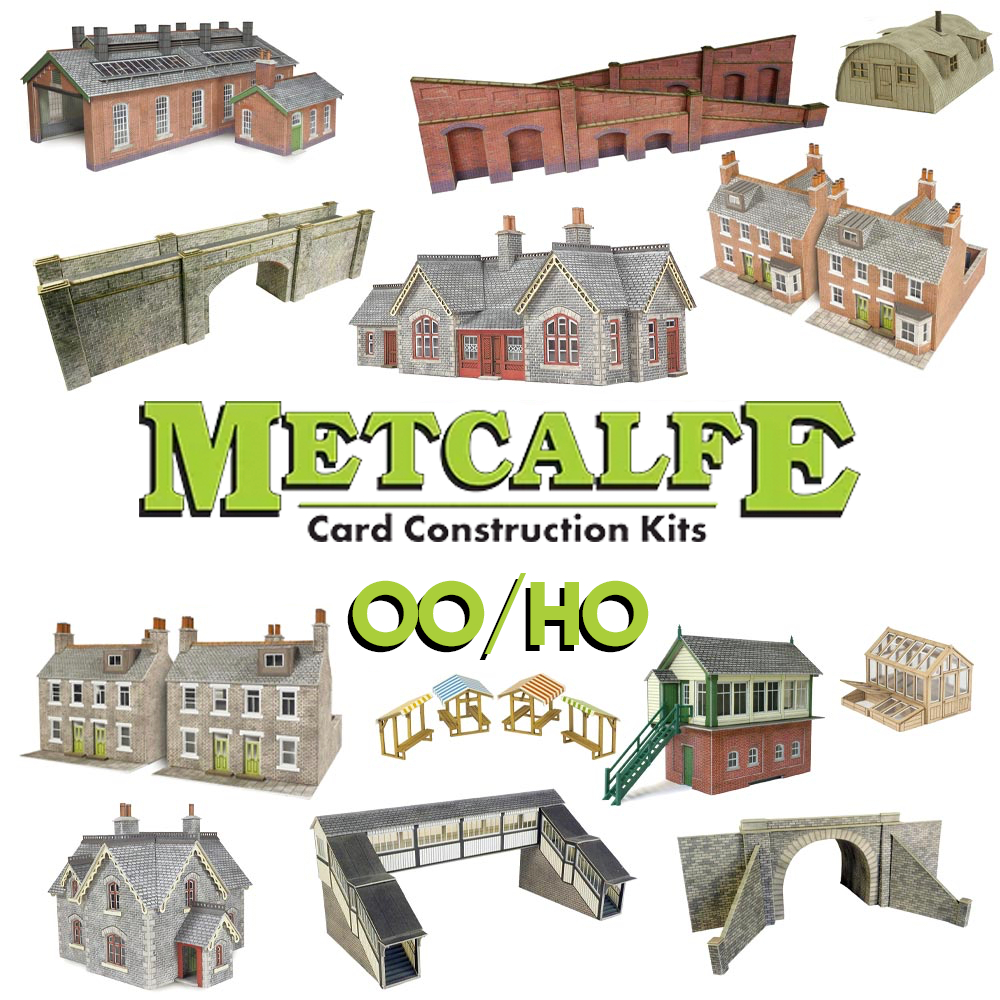 Metcalfe Model Railway Buildings/Walls/Scenics Oo Gauge Card Kits - Full Range! pertaining to Printable Model Railway Card Buildings