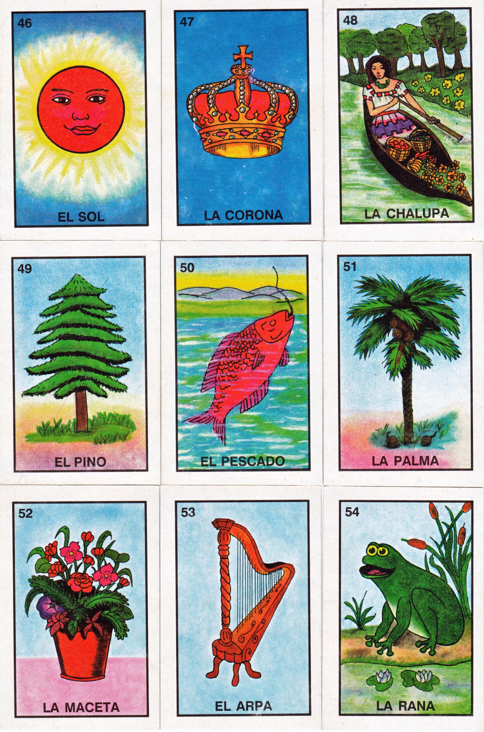 Mexican Loteria Cards, Six Pages Of Different Cards, Printable intended for Free Printable Loteria Cards Sheets
