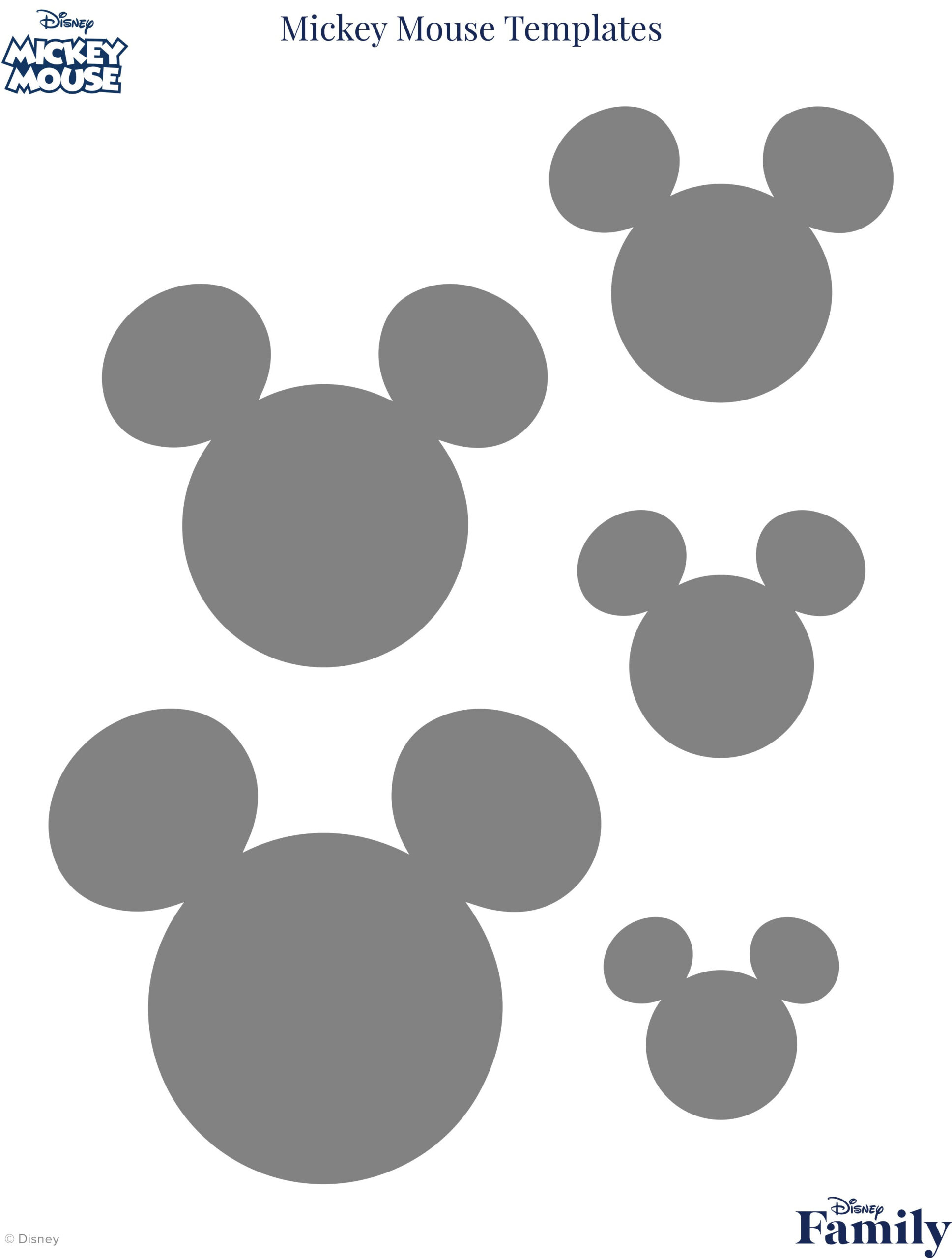 Mickey Mouse Template | Disney News within Free Mickey Mouse Cut Out Printables