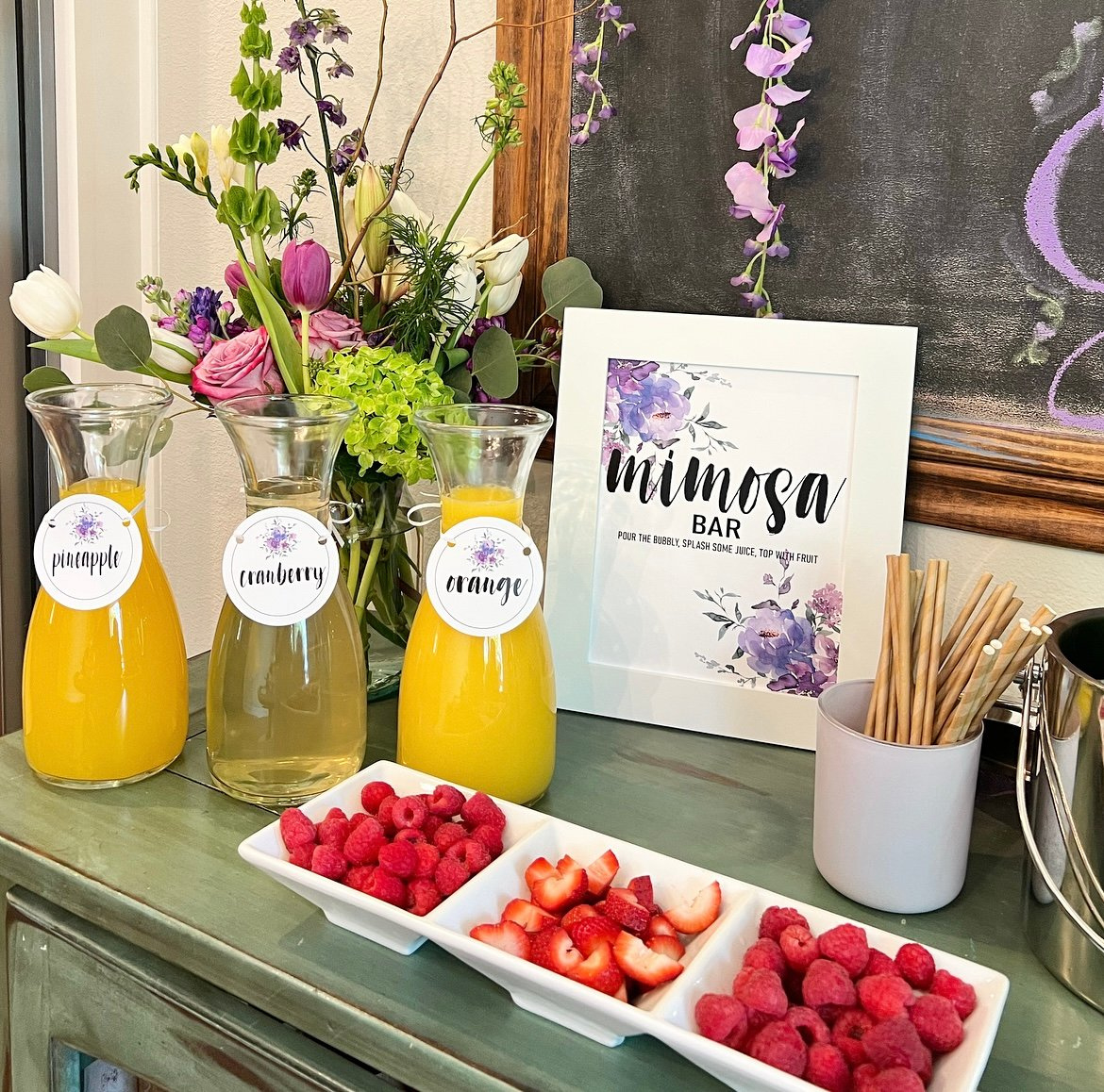 Mimosa Bar Printables with Free Printable Mimosa Bar