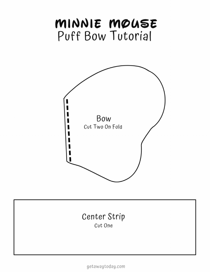 Free Printable Minnie Mouse Bow Template