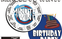 Minute To Win It With Free Printable inside Free Minute to Win It Printables