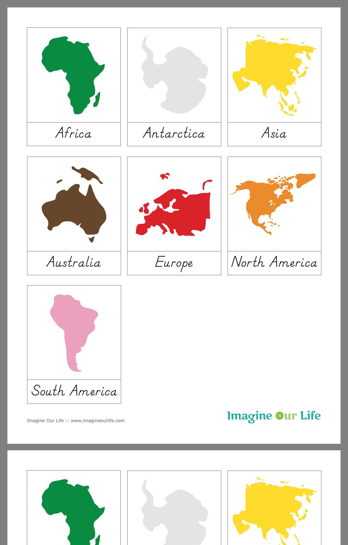 Montessori-Inspired Continent Activities With Free Printables pertaining to Continents Montessori Free Printables