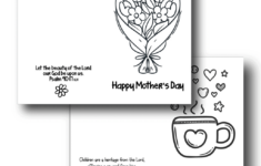 Mother'S Day Cards To Color – Bible Crafts And Activities inside Free Printable Christian Mothers Day Crafts