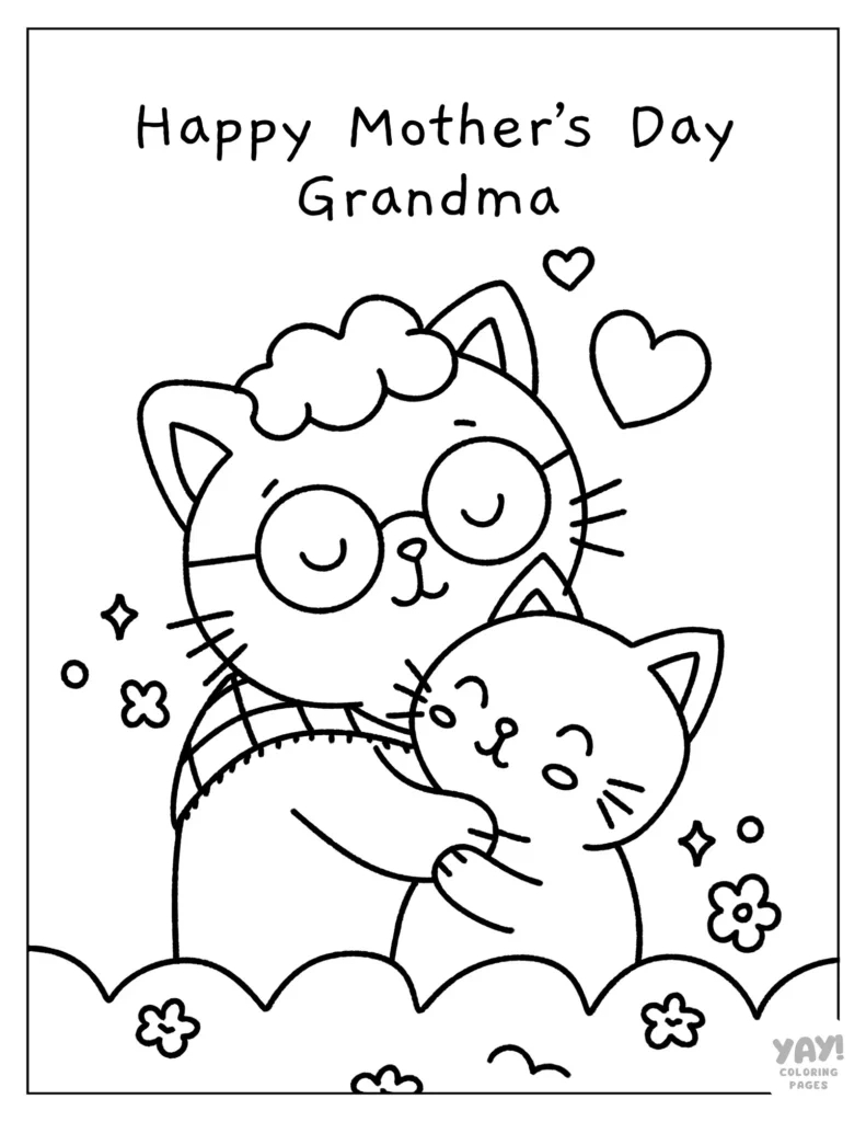 Mother&amp;#039;S Day Coloring Pages For Grandma (Free Printables) with Free Printable Mothers Day Cards For Grandma To Color