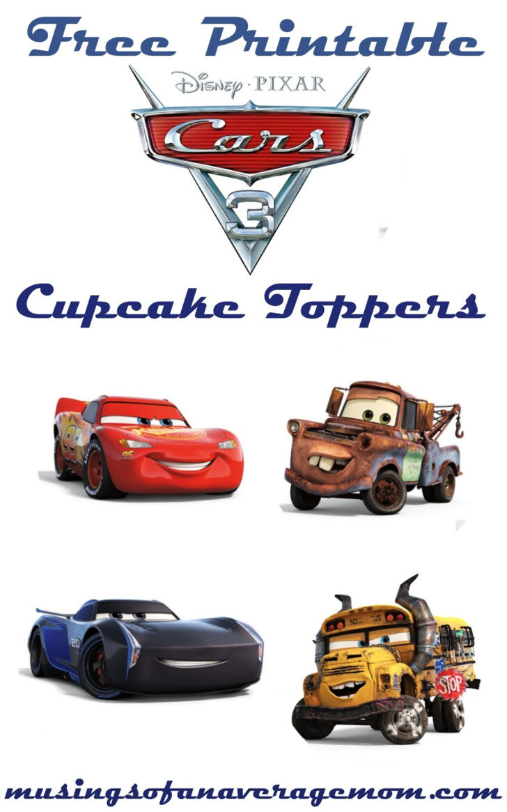 Free Printable Cars Cake Toppers