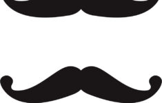 Mustache Icon Logo Template Royalty Free Vector Image within Free Mustache Template