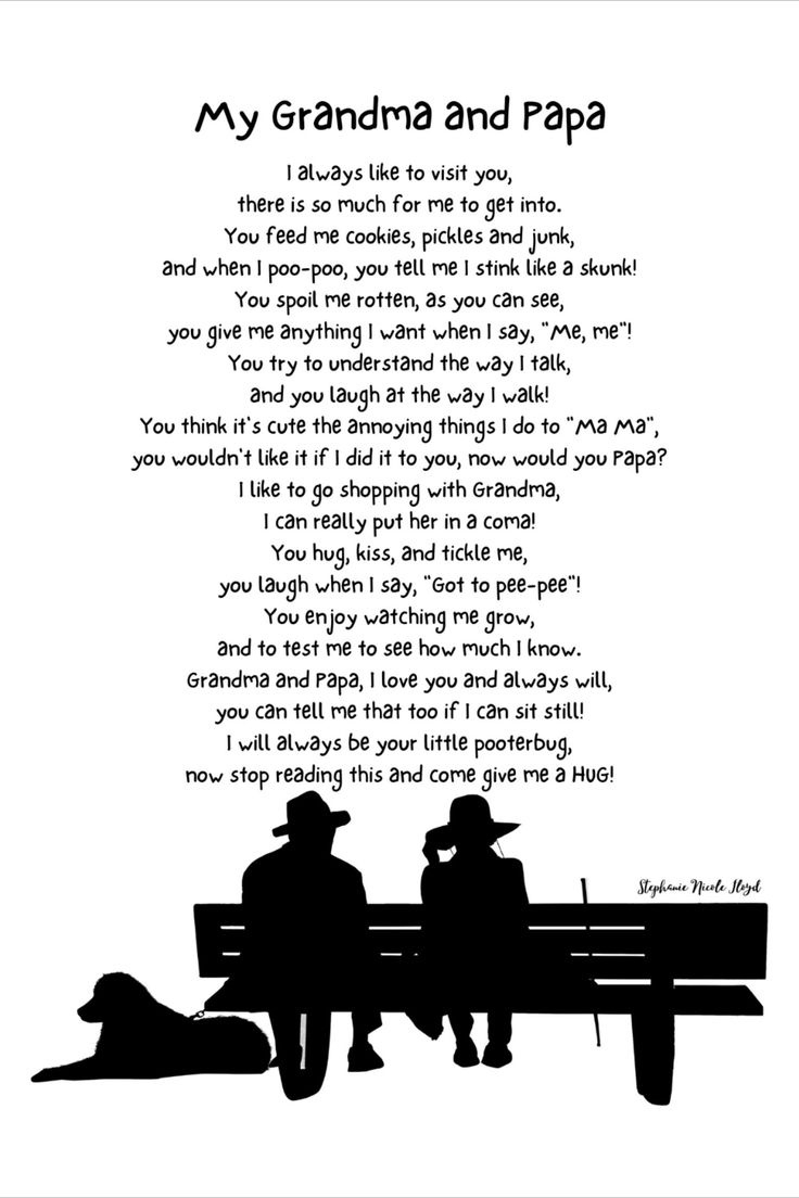My Grandma And Papa in Free Printable Grandparents Day Poems