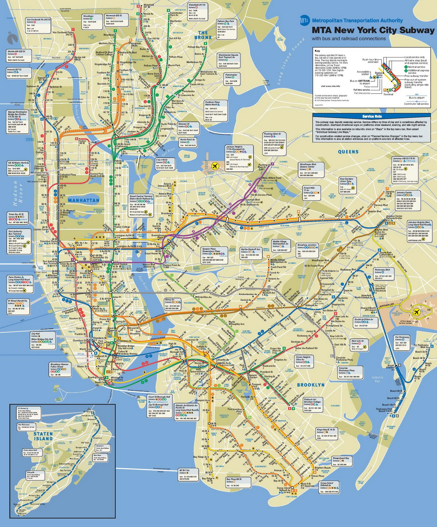 New York City Subway Map - Go! Nyc Tourism Guide in Free Printable Nyc Subway Map