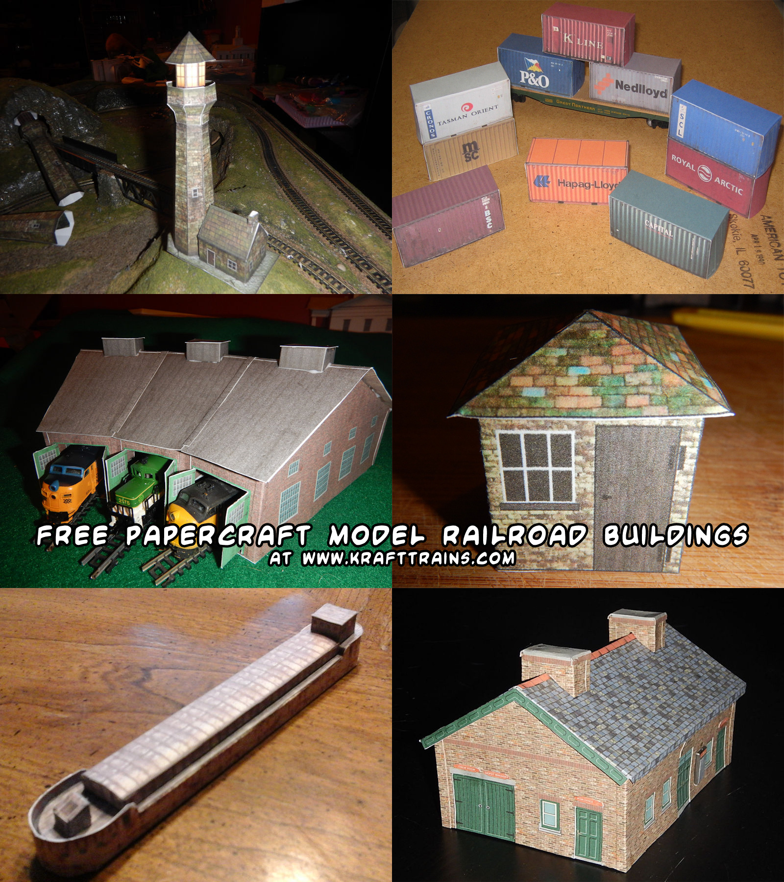 Ninjatoes&amp;#039; Papercraft Weblog: Free Krafttrains Model Railroad pertaining to Free Printable Model Railway Papercraft Buildings
