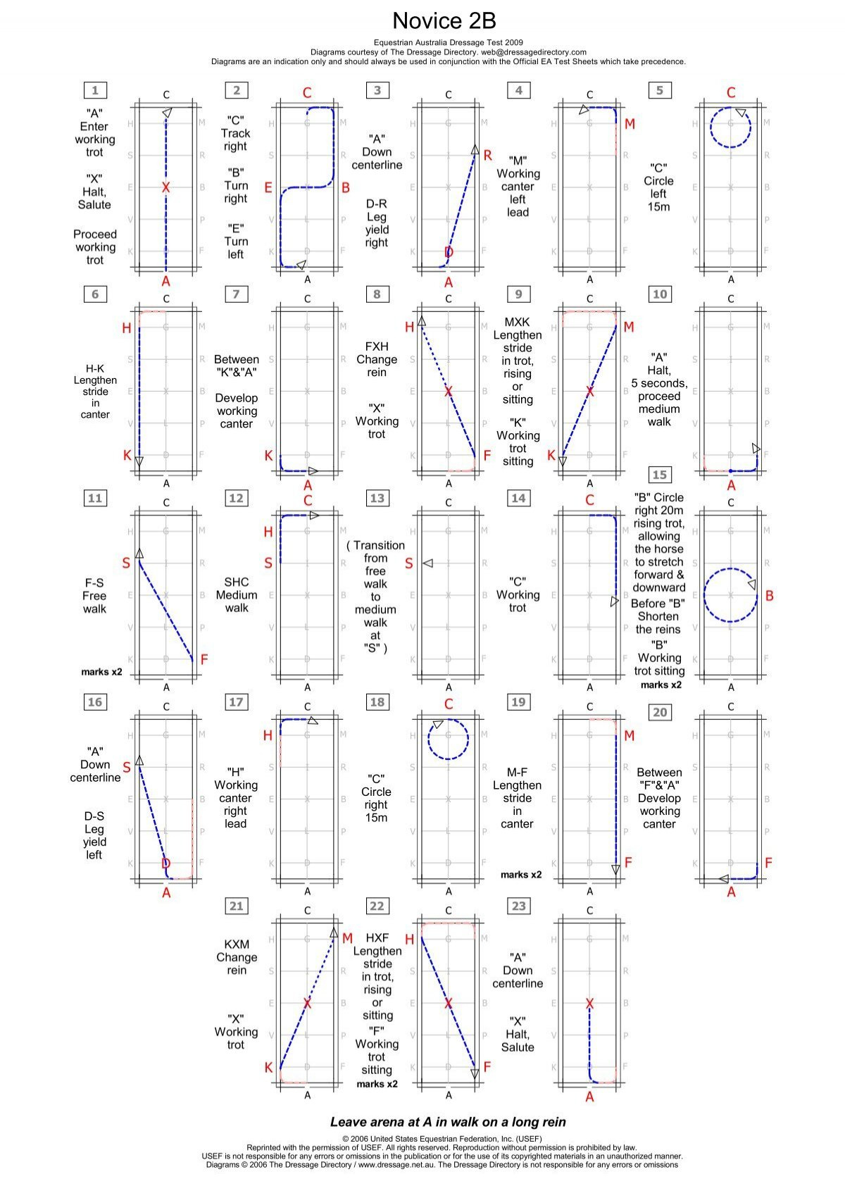 Novice 2B Dressage Test Diagram And Caller Sheet - Scpa regarding Free Printable Dressage Tests