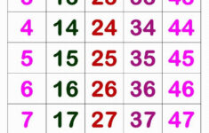 Number Chart 1 To 50 within Free Large Printable Numbers 1-50
