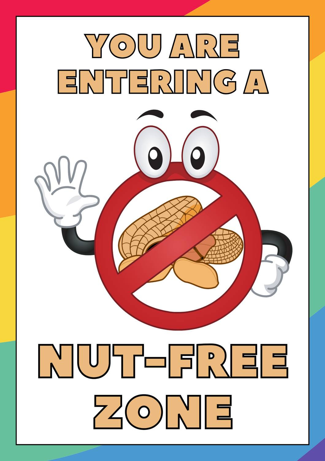 Nut Free Zone - Harry J Clarke Public School within Nut Free Zone Printable
