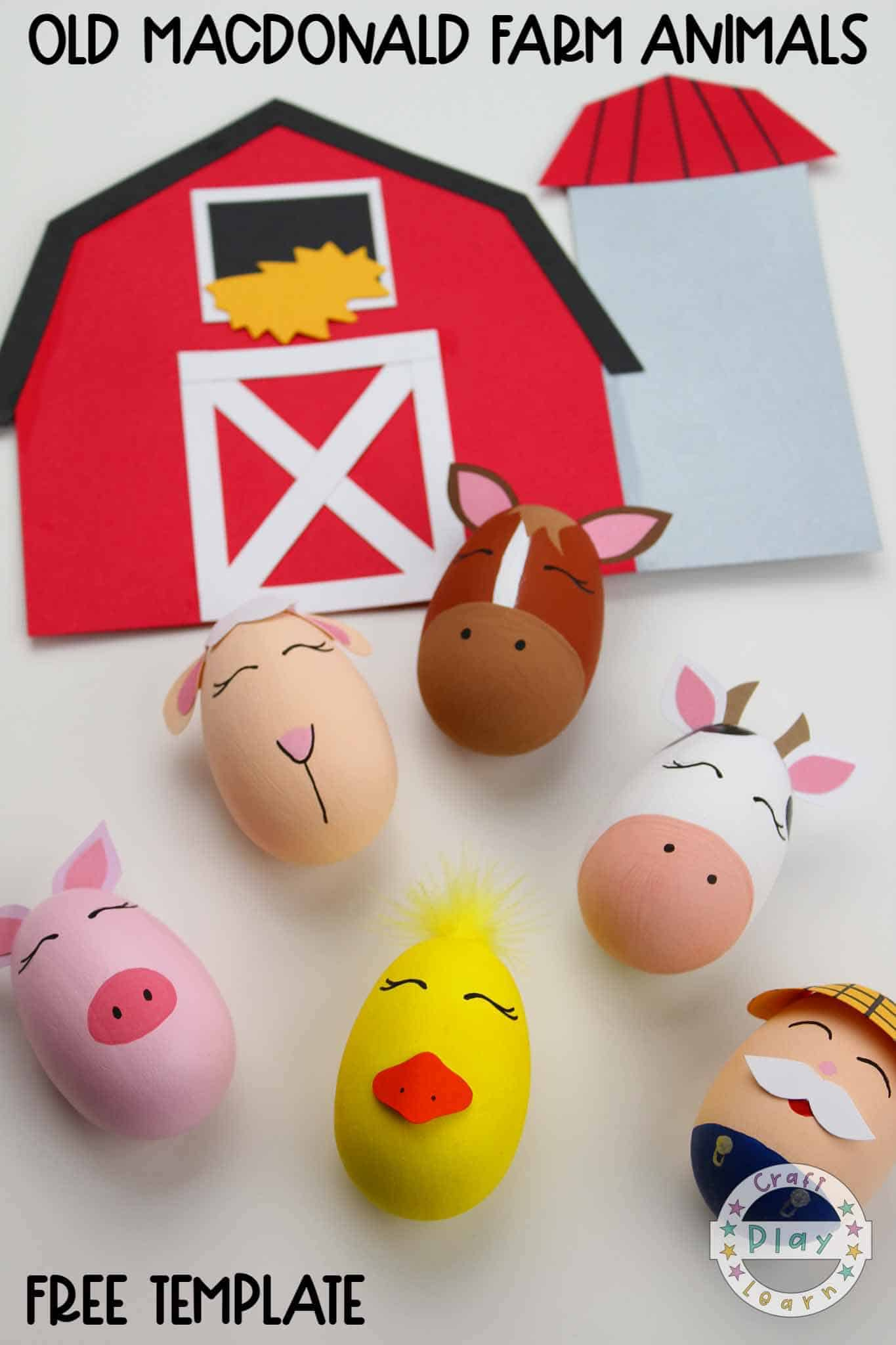 Old Macdonald Farm Animal Crafts - Craft Play Learn throughout Old Macdonald Free Printables