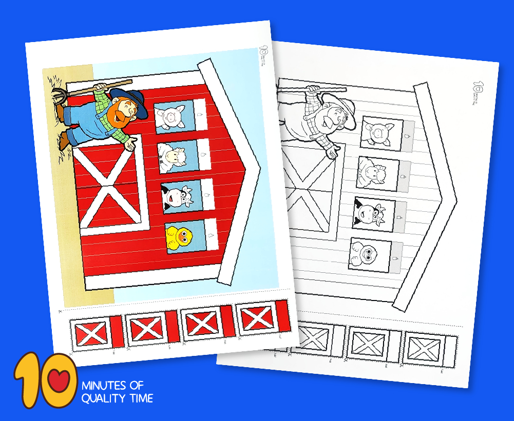 Old Macdonald Had A Farm Craft – 10 Minutes Of Quality Time inside Old Macdonald Free Printables