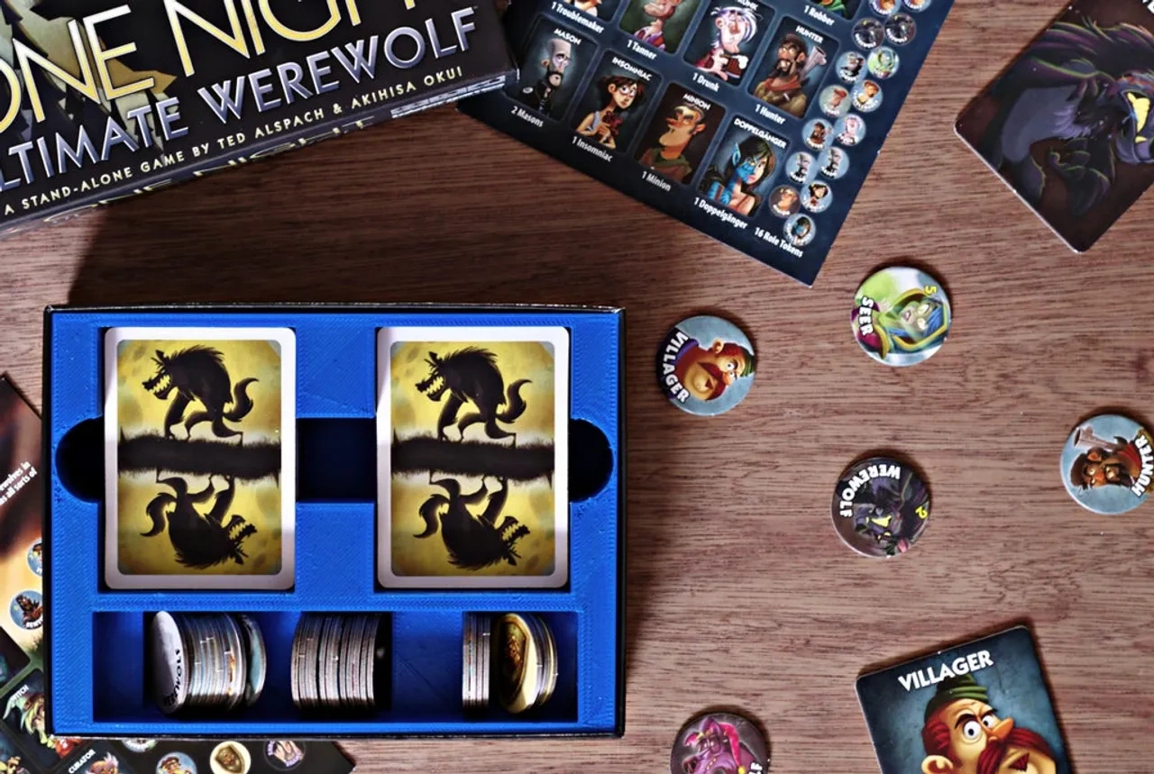 One Night Ultimate Werewolf Game Box Insertkabong | Download within Free Printable Werewolf Game Cards