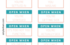 Open When Printable – pertaining to Free Open When Printables