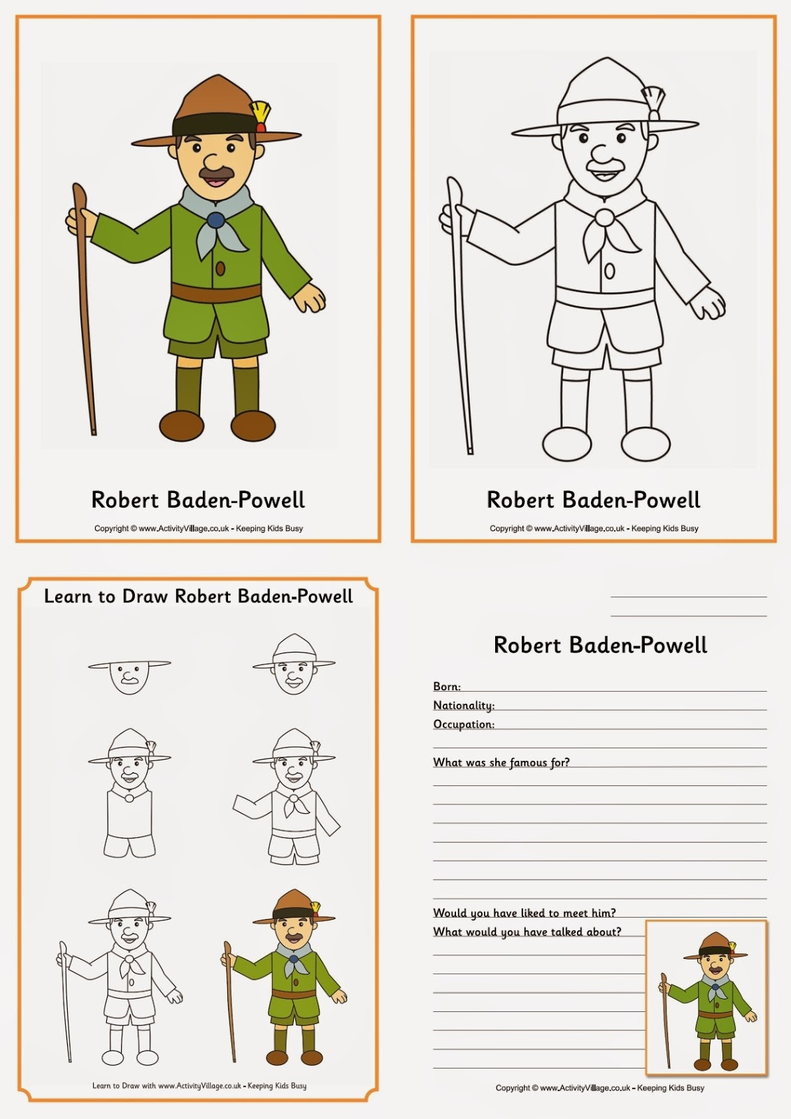 Owl &amp;amp; Toadstool: Guiding And Scouting Printables in Activityvillage Co Uk Free Printables