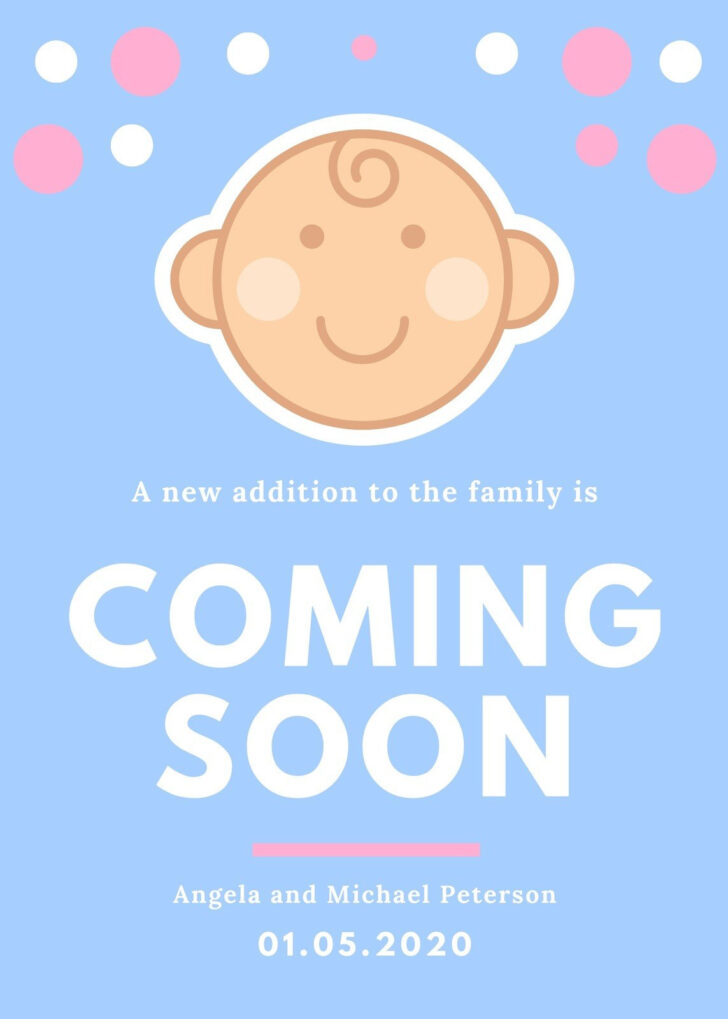 Pregnancy Announcement Cards Free Template