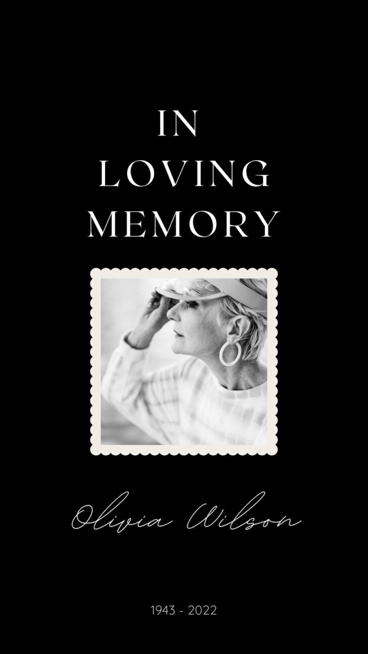 In Loving Memory Templates Free