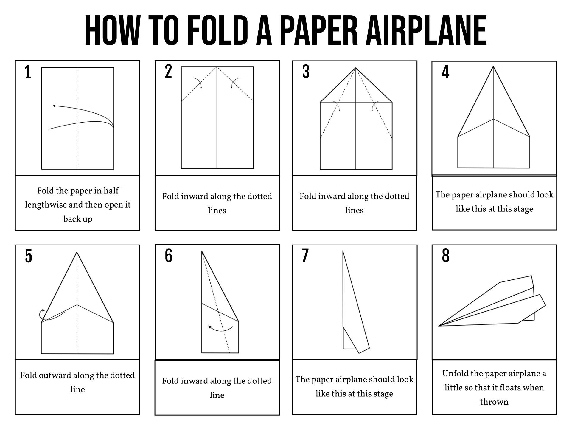 Paper Airplane Template | Free Printable Paper Airplane Designs pertaining to Free Paper Airplane Templates Print