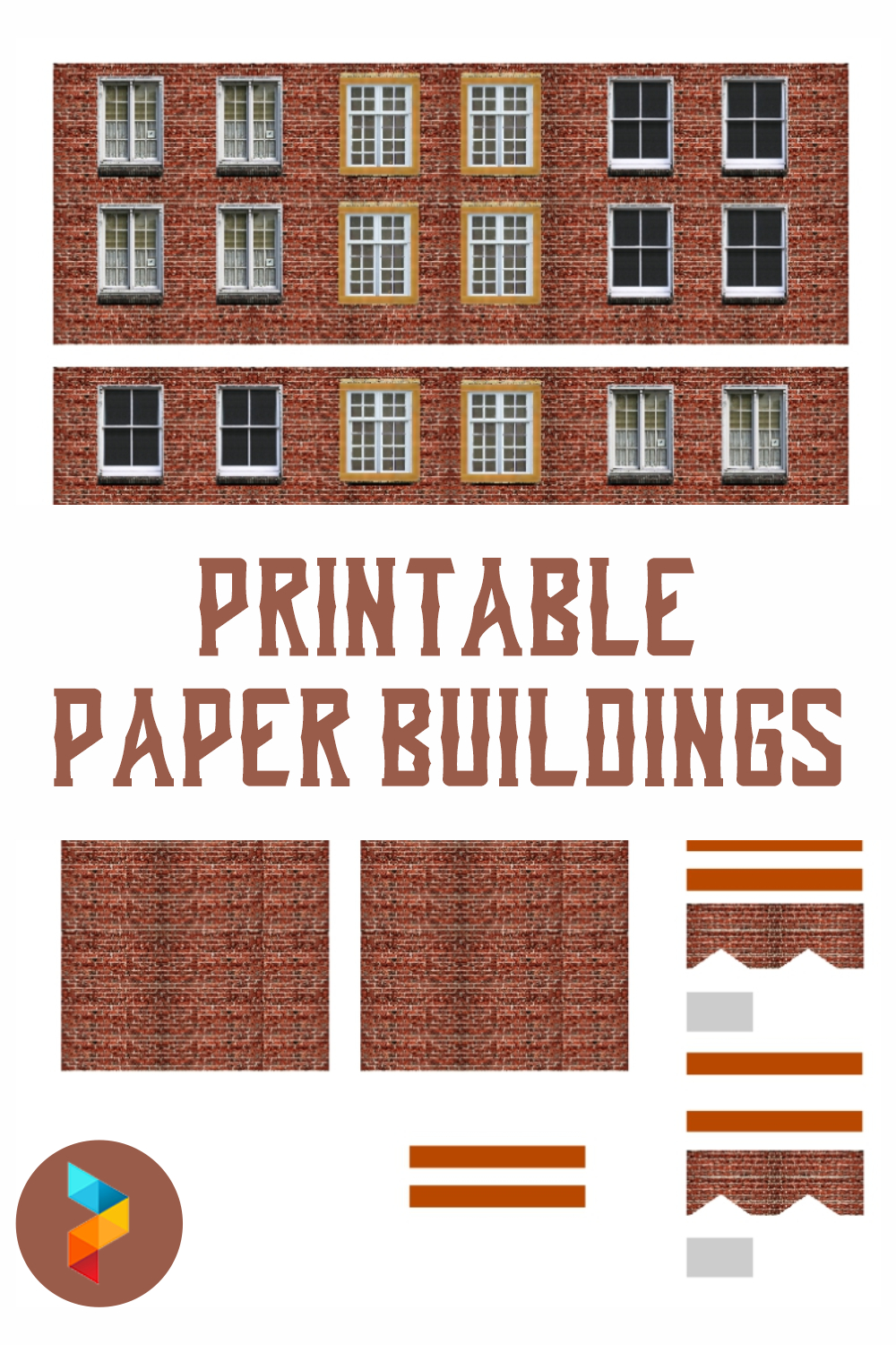 Paper Buildings - 10 Free Pdf Printables | Printablee regarding Free Paper Building Templates
