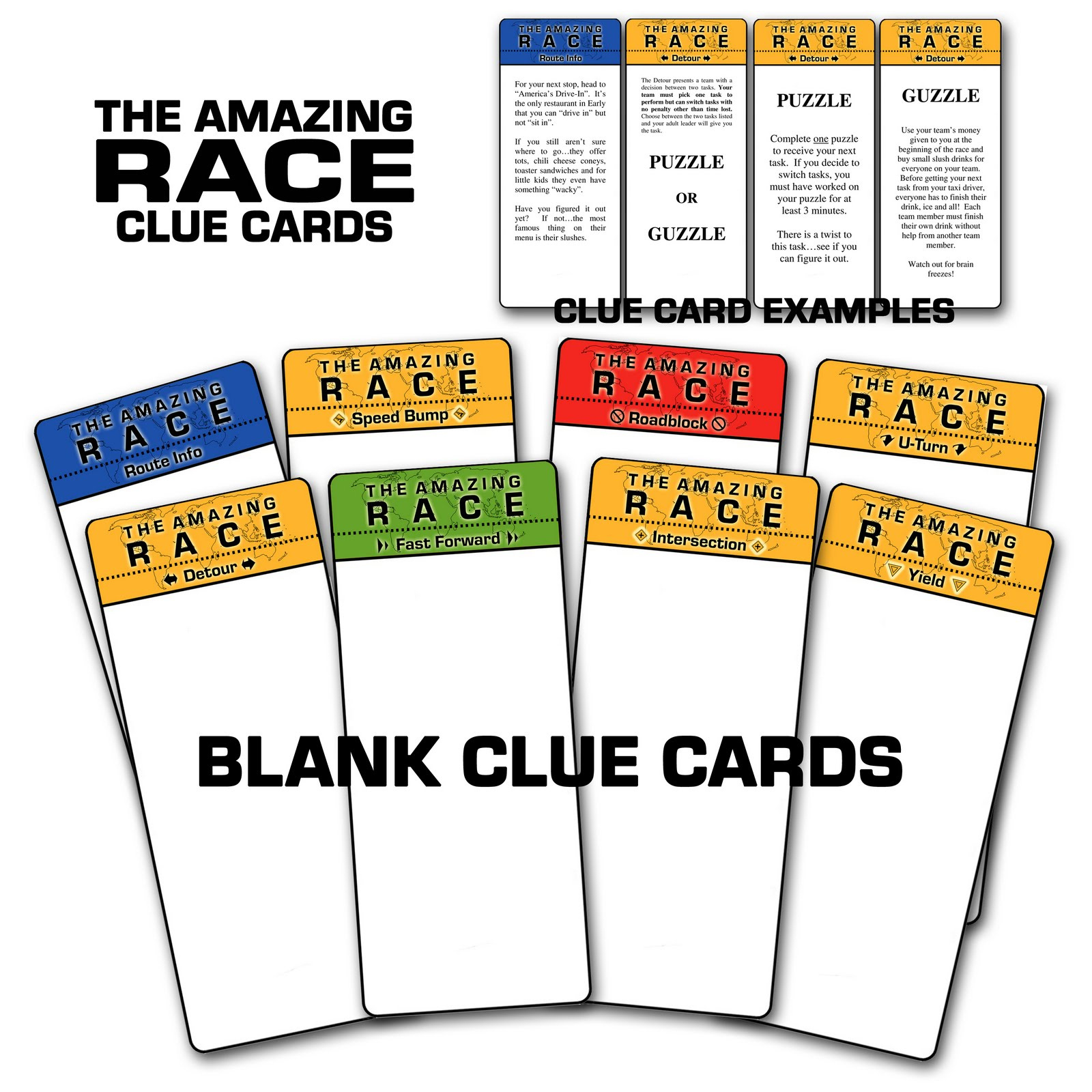 Paper Perfection: Free &amp;quot;Amazing Race&amp;quot; Birthday Party Invitation inside Amazing Race Clue Templates Free