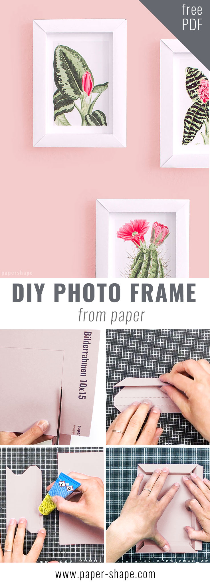 Paper Photo Frame? - Papershape in Free Printable Paper Picture Frames