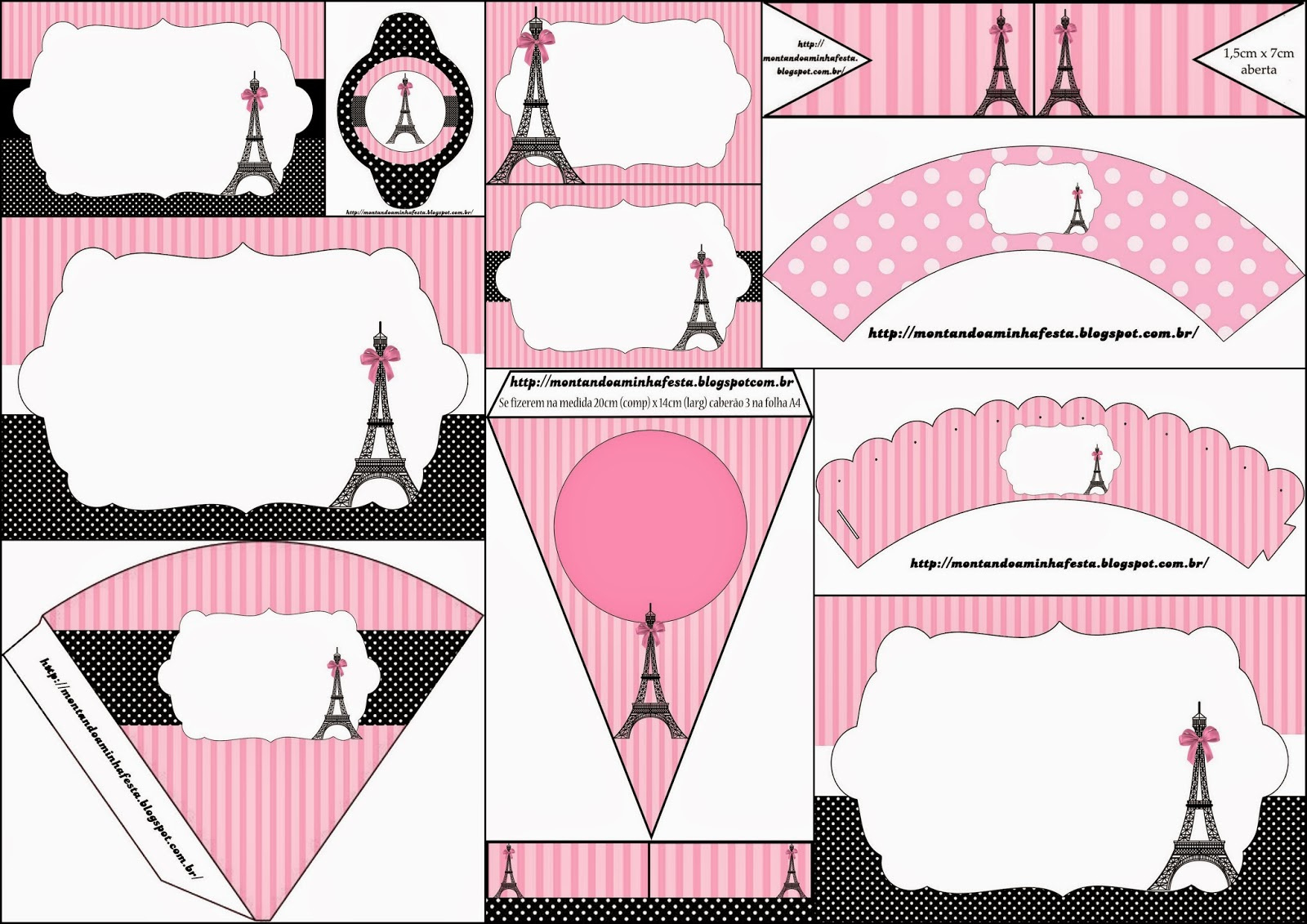 paris invitations and free party printables oh my fiesta in for paris themed free printables Paris: Invitations And Free Party Printables. - Oh My Fiesta! In for Paris Themed Free Printables