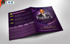 Pastor Appreciation Program Template Verlag Und Word Bi-Fold (8.5 inside Pastor Appreciation Program Template Free