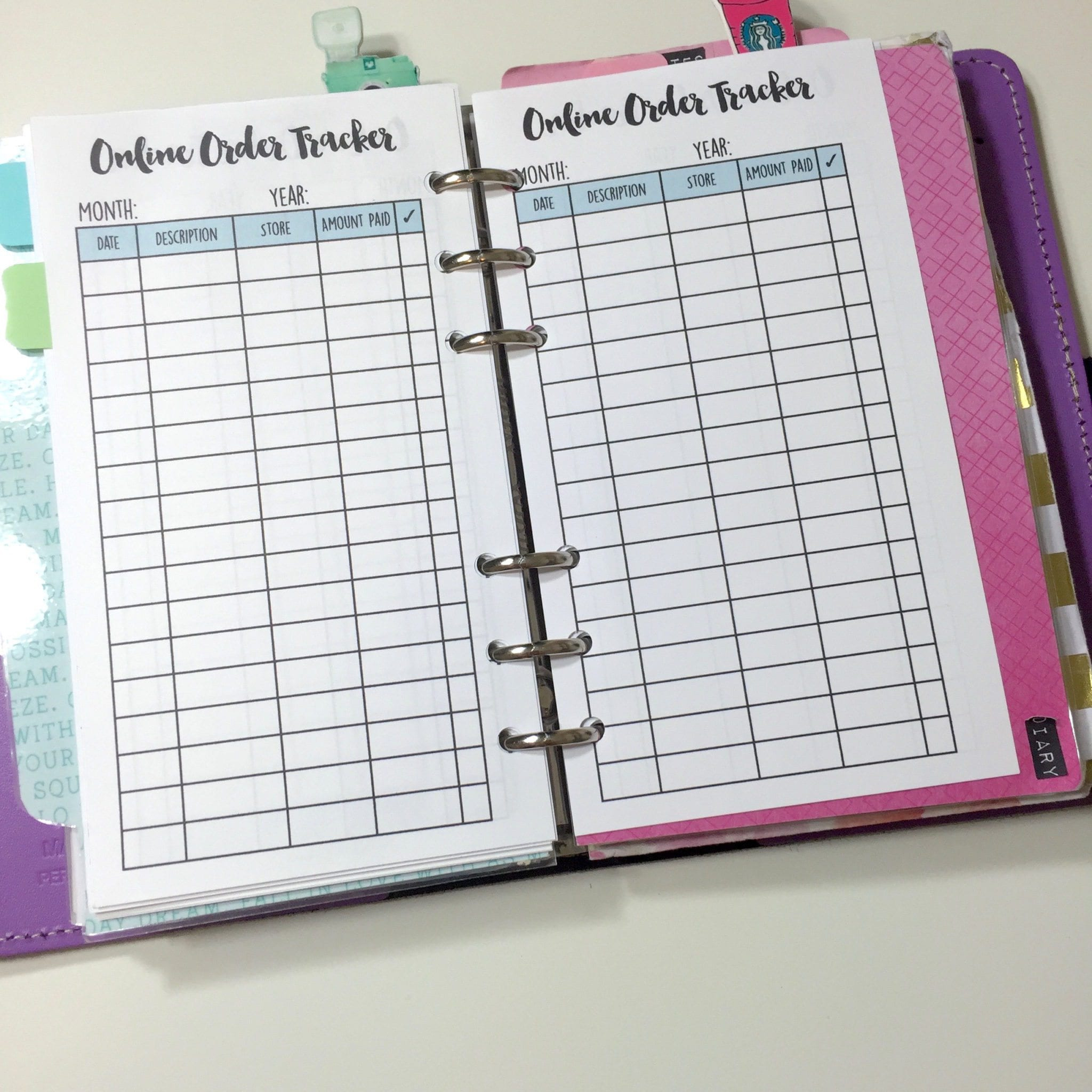 Personal &amp;amp; Business Financial Filofax Sections + Free Printables inside Filofax Personal Size Free Printables