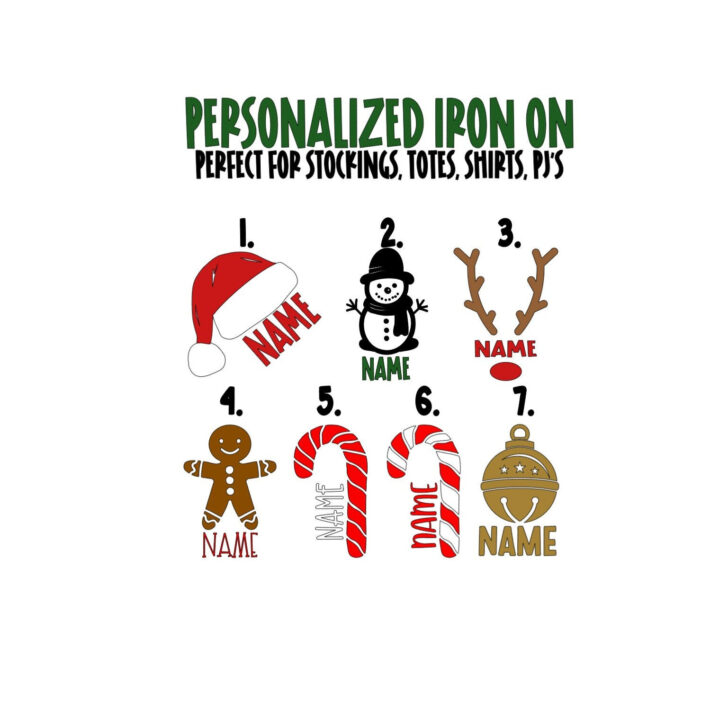 Free Printable Christmas Iron Transfers