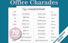 Pictionary Best Words Printable Charades Game, 70 Office Action with Free Printable Pop Culture Pictionary Cards