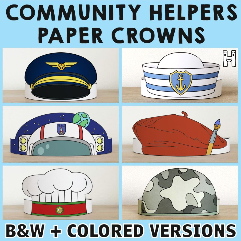 Pilot Hat Costume Printable Headband Craft Activity Kids regarding Free Pilot Hat Printable