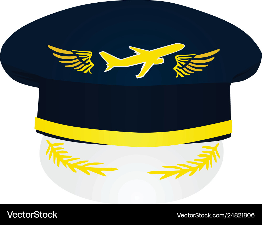 Pilots Hat Royalty Free Vector Image - Vectorstock for Free Pilot Hat Printable