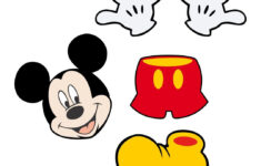 Pinesther Ayers On Disney | Minnie Mouse Outline, Mickey Mouse with Free Mickey Mouse Cut Out Printables
