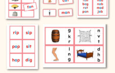 Pink Language Series Pbg Montessori Language Reading System Cvc in Free Montessori Pink Series Printable