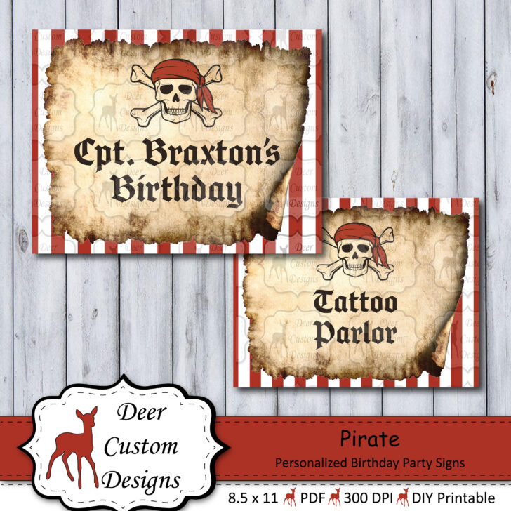 Free Printable Pirate Signs