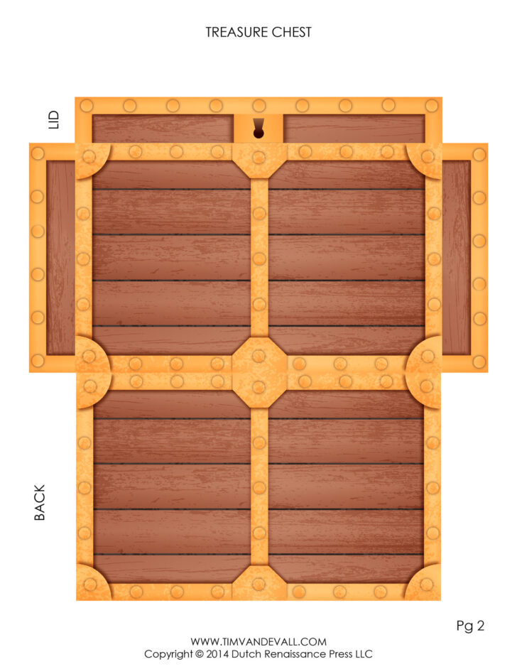 Free Printable Treasure Chest Box Template