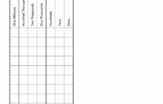 Place Value Charts throughout Place Value Chart Free Printable