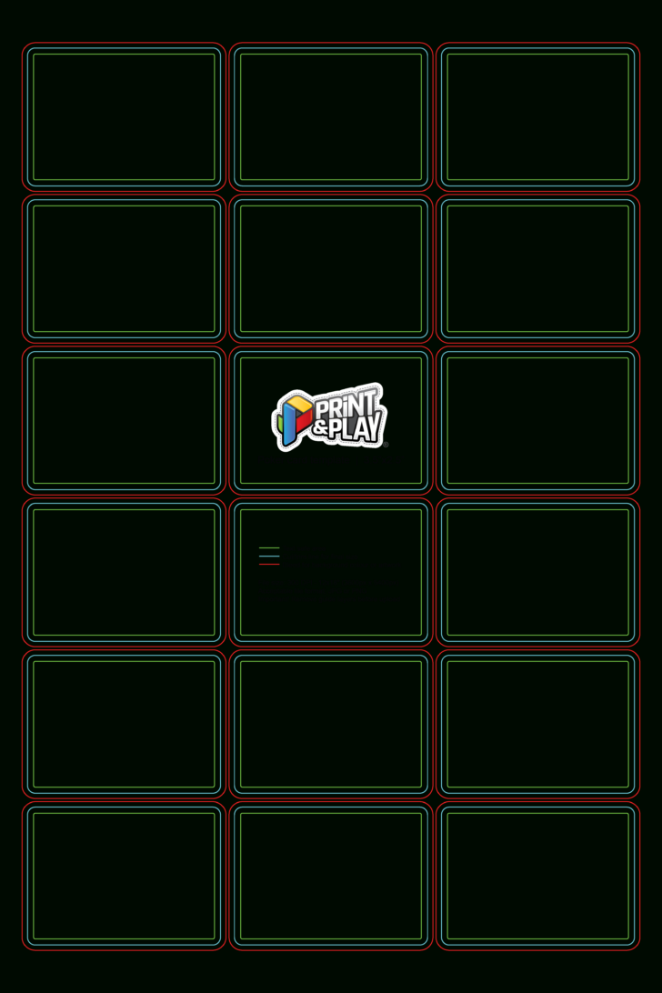 Deck of Cards Template Free