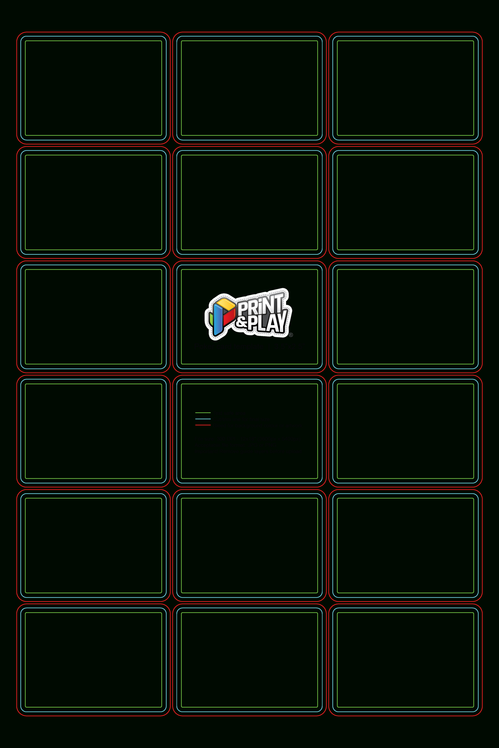 Playing Cards : Formatting &amp;amp; Templates - Print &amp;amp; Play inside Deck Of Cards Template Free