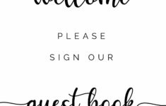 Please Sign Our Guestbook – Free Printable – Tulamama for Free Guest Book Printable